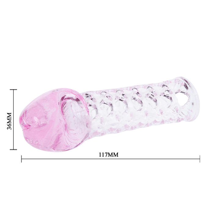 Extension de pénis texturée et anneau pénien — BAILE FOR HIM