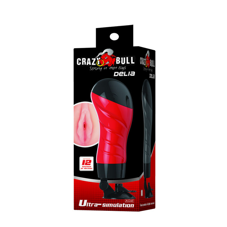 Masturbateur vibrant à ventouse — CRAZY BULL