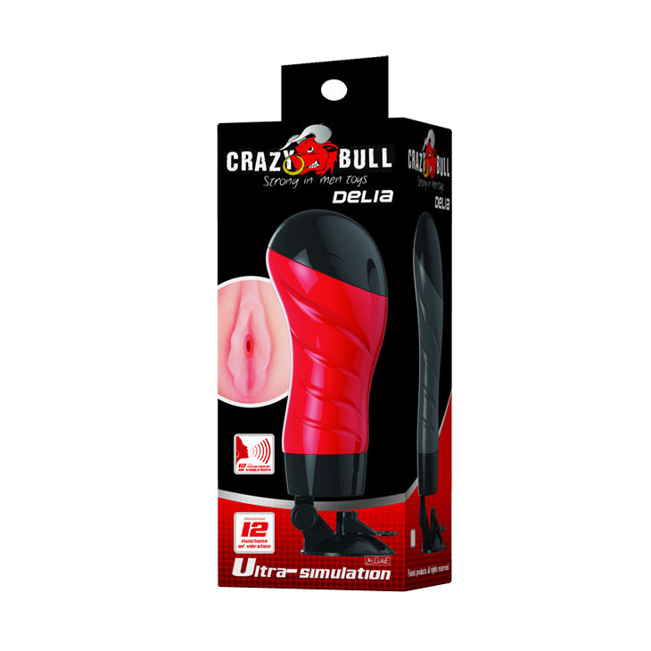 Masturbateur vocal à ventouse avec canal réaliste — CRAZY BULL