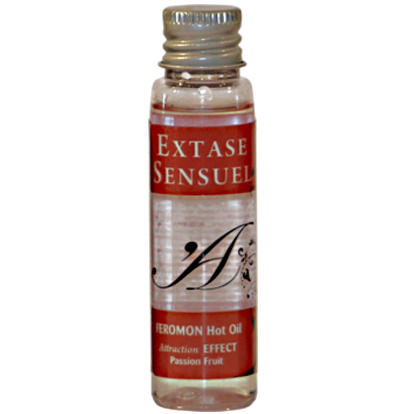 Huile de massage effet thermique aux phéromones fruit de la passion — EXTASE SENSUAL