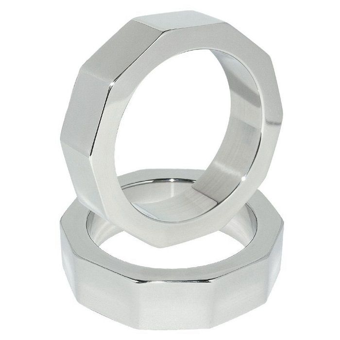 Anneau de pénis et bourse en acier inoxydable 50 mm — METAL HARD