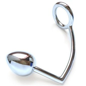 Anneau avec crochet anal en acier chirurgical — METAL HARD
