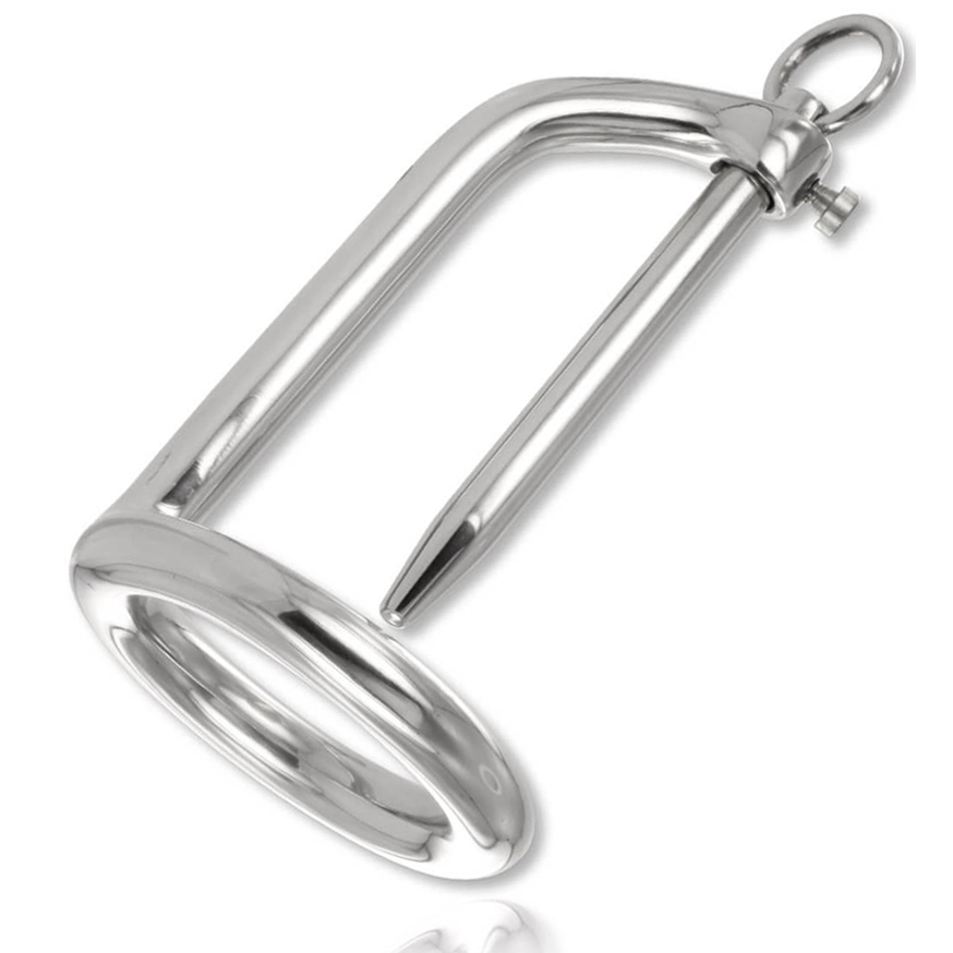 Anneau de gland métallique avec bouchon urétral — METAL HARD