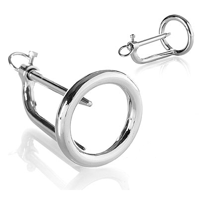 Anneau de gland métallique avec bouchon urétral — METAL HARD