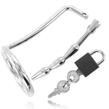 Anneau testiculaire avec bouchon urétral — METAL HARD