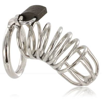 Cage de chasteté métallique avec anneau — METAL HARD