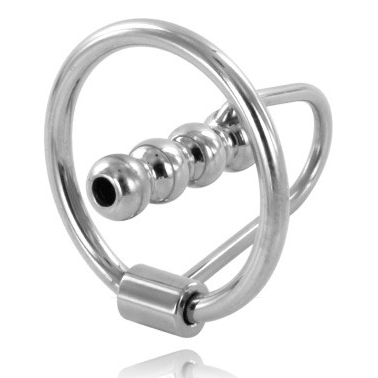 Anneau de gland avec bouchon urétral 28 mm — METAL HARD