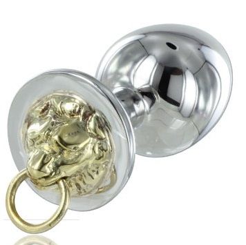 Plug anal sculpté tigre en acier poli — METAL HARD