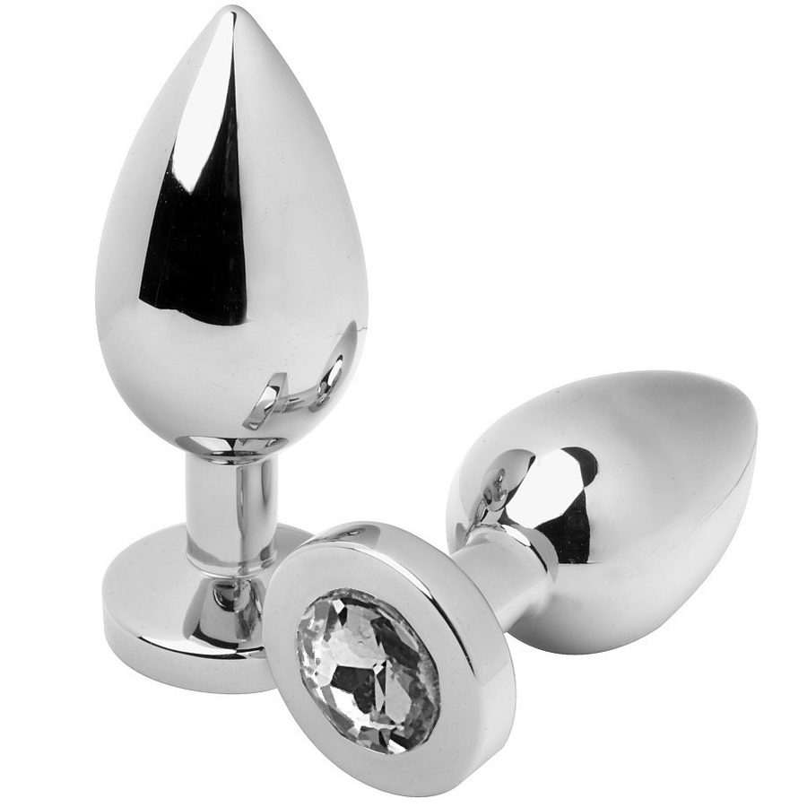 Plug anal cristal transparent, petit — METAL HARD