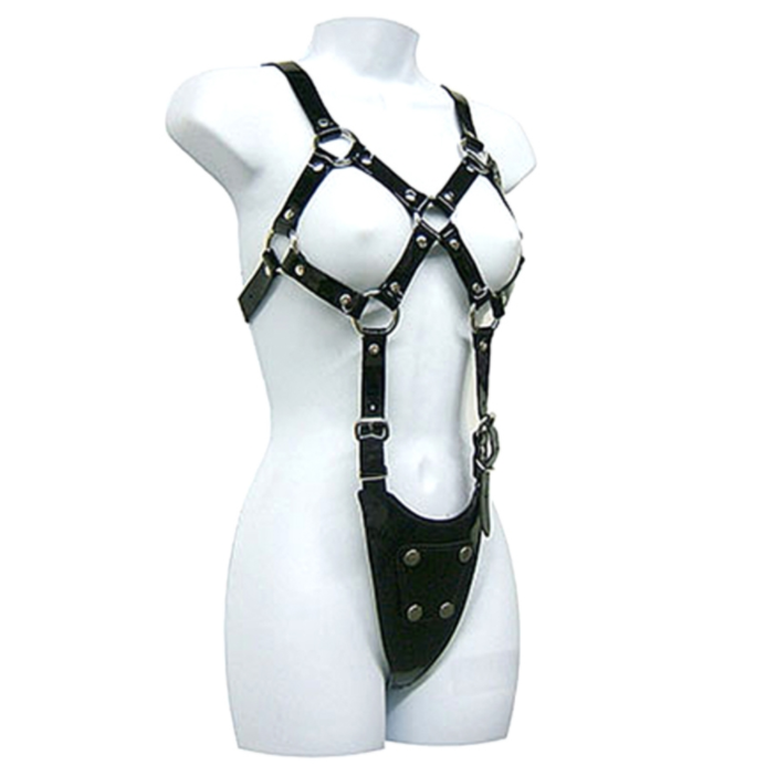 Harnais de corps en cuir réglable — LEATHER BODY