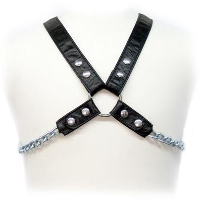 Harnais en cuir à chaînes — LEATHER BODY
