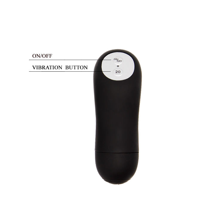Anneau vibrant télécommandé noir — BAILE FOR HIM
