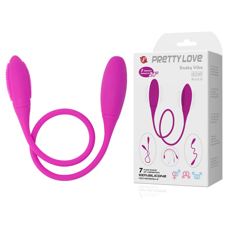 Double vibromasseur flexible en silicone — PRETTY LOVE SMART