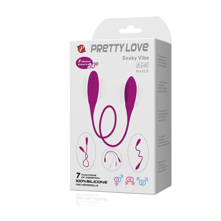 Double vibromasseur flexible en silicone — PRETTY LOVE SMART