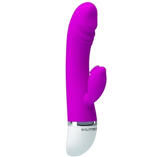 Vibrateur duo stimulant avec lapin en silicone — PRETTY LOVE FLIRTATION