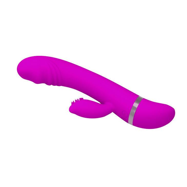 Vibrateur duo stimulant avec lapin en silicone — PRETTY LOVE FLIRTATION