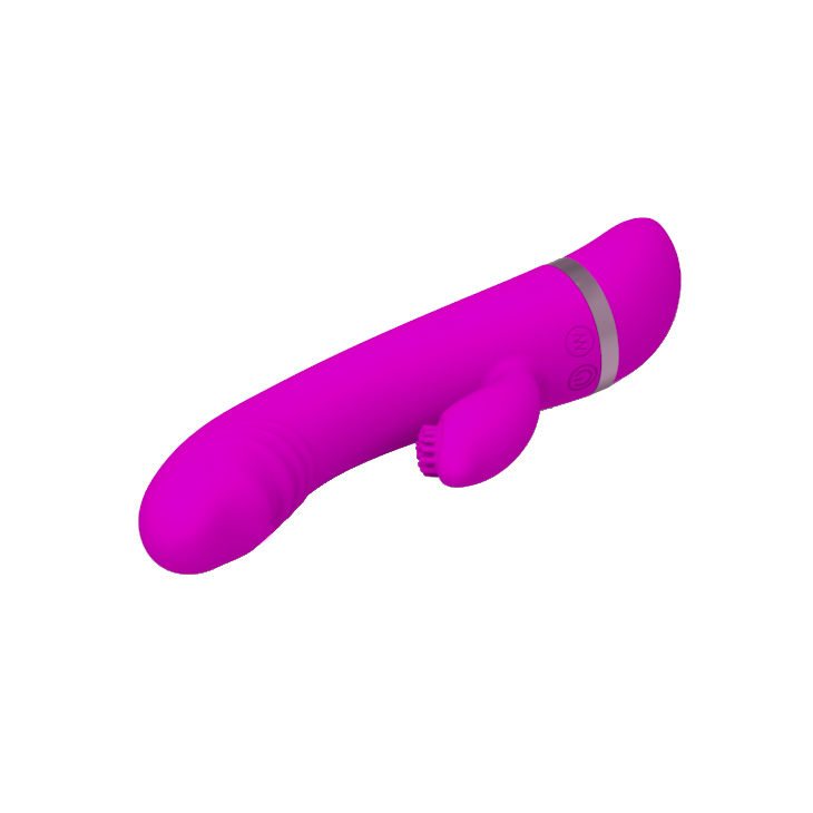 Vibrateur duo stimulant avec lapin en silicone — PRETTY LOVE FLIRTATION