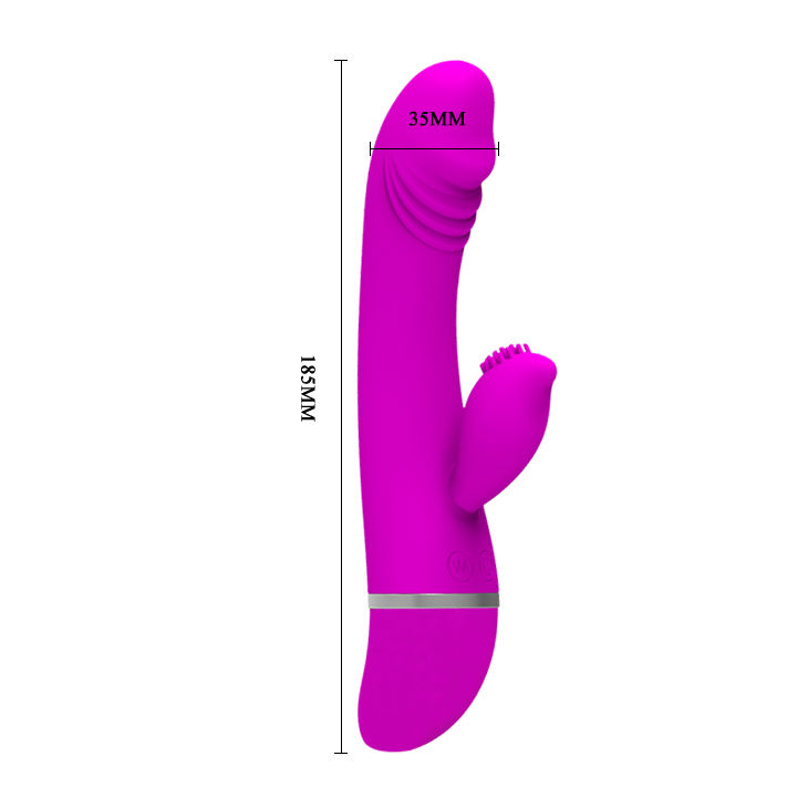 Vibrateur duo stimulant avec lapin en silicone — PRETTY LOVE FLIRTATION