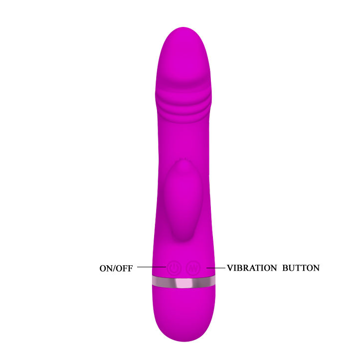 Vibrateur duo stimulant avec lapin en silicone — PRETTY LOVE FLIRTATION