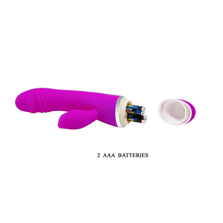 Vibrateur duo stimulant avec lapin en silicone — PRETTY LOVE FLIRTATION