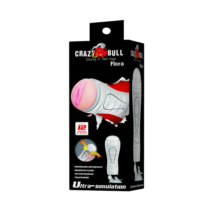 Masturbateur vagin rechargeable vibrant Flora — CRAZY BULL