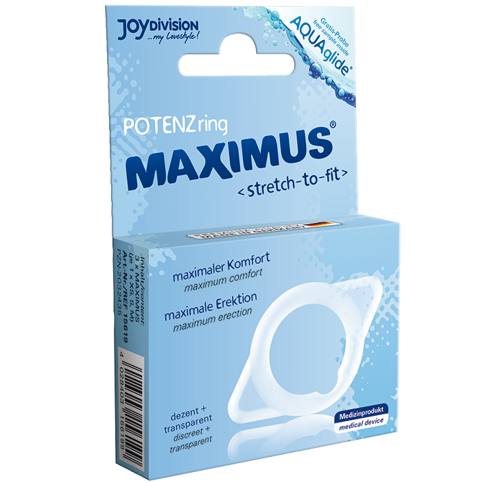 Pack de bagues de virilité Maximus (XS, S, M) — JOYDIVISION