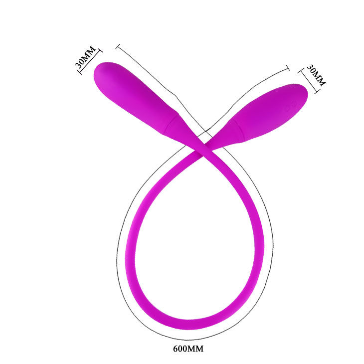 Vibromasseur souple double avec chatouilles et 7 vibrations — PRETTY LOVE SMART