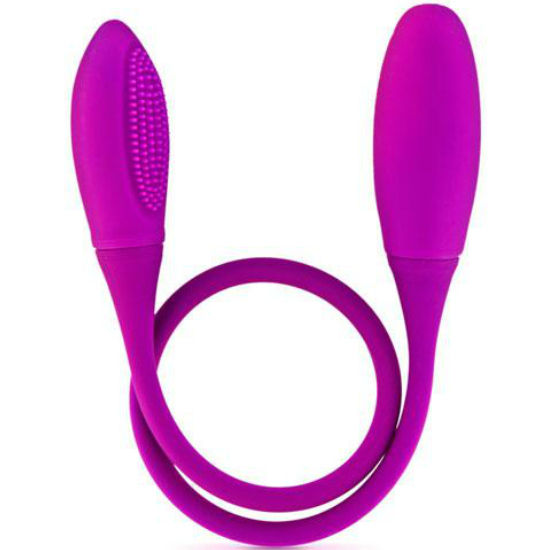 Vibromasseur souple double avec chatouilles et 7 vibrations — PRETTY LOVE SMART