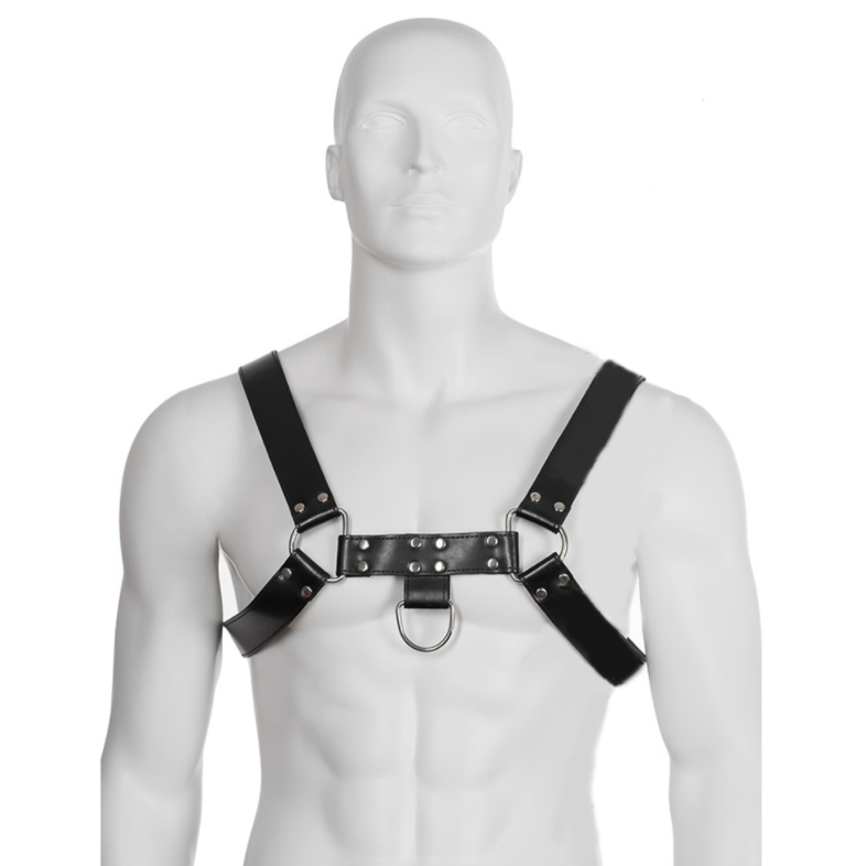 Harnais de corps en cuir à chaînes réglables — LEATHER BODY