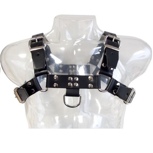 Harnais de corps en cuir à chaînes réglables — LEATHER BODY