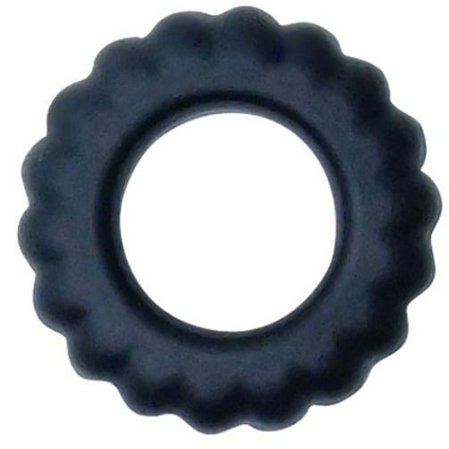 Bague de contention Titan noir 2 cm — BAILE FOR HIM