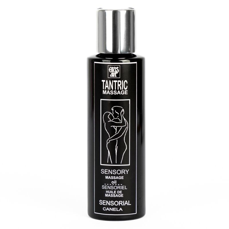 Aceite de masaje tántrico afrodisíaco con canela y plantas — EROS-ART