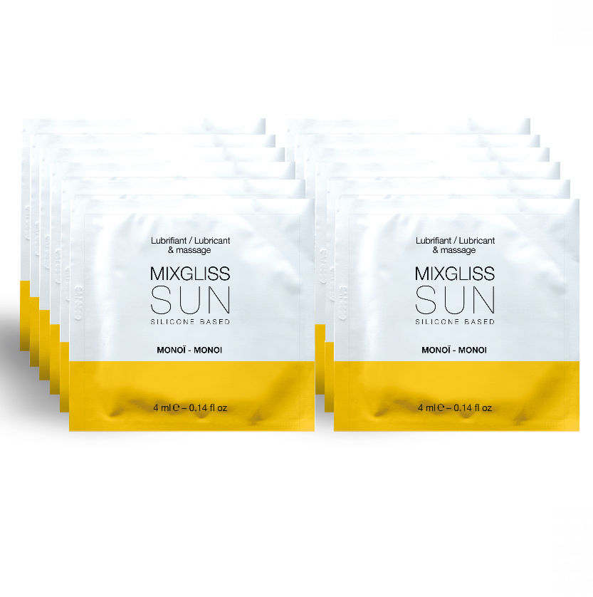 Lubrifiant silicone longue durée aroma monoï (12 unidoses) — MIXGLISS