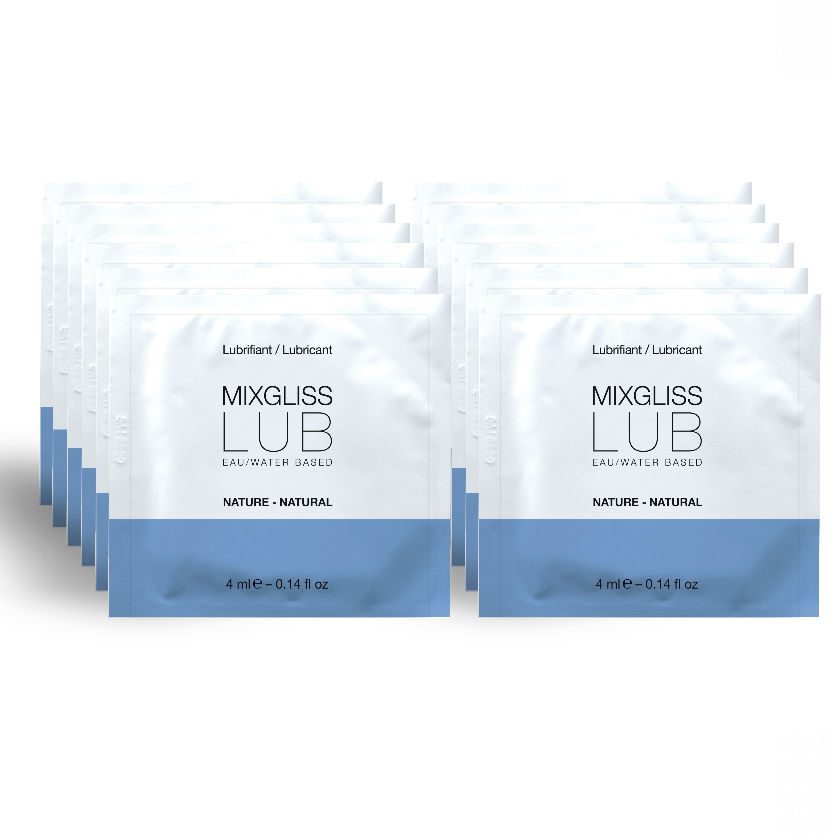 Lubrifiant naturel à base d'eau en 12 unidoses de 4 ml — MIXGLISS