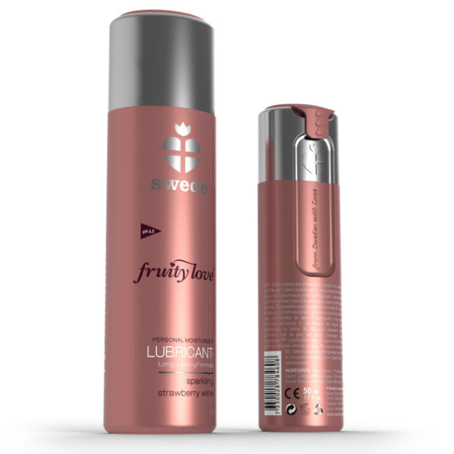 Lubrifiant fruité saveur vin mousseux fraise — SWEDE