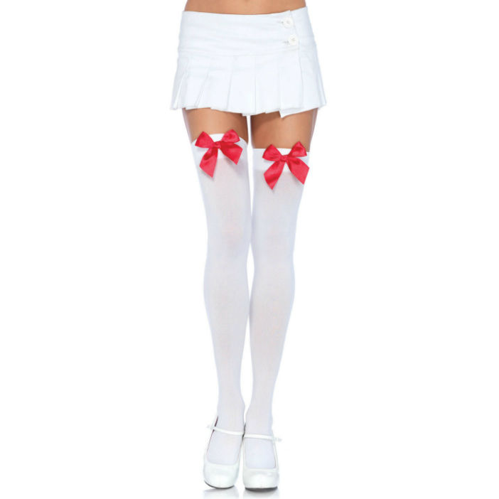 Cuisses hautes en nylon à noeud — LEG AVENUE HOSIERY