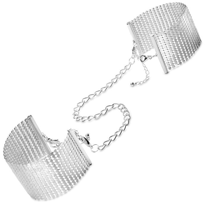 Menottes métalliques réglables double usage — BIJOUX DÉSIR MÉTALLIQUE