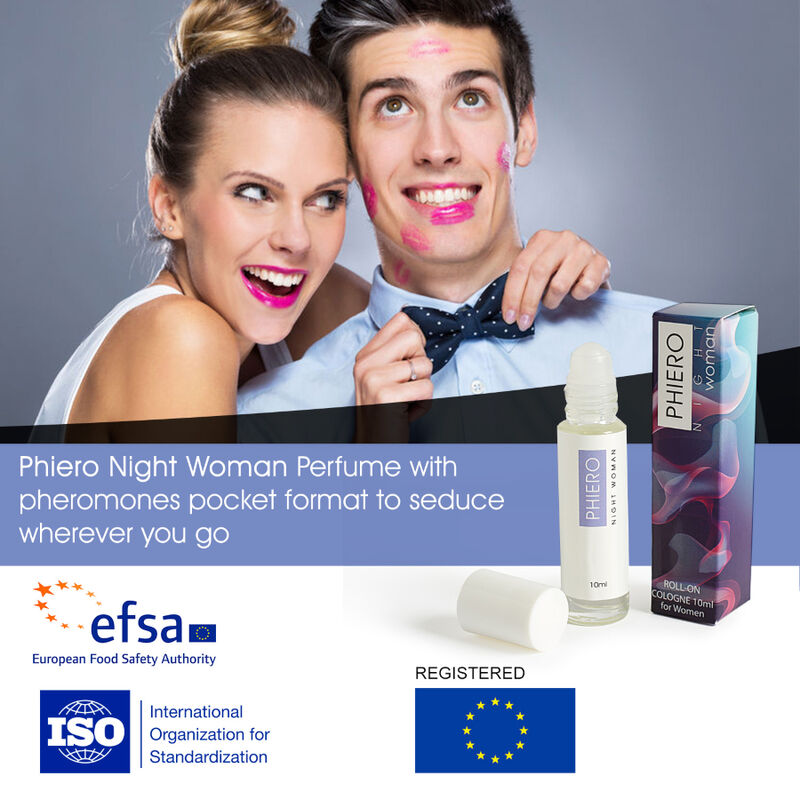 Fragancia con feromonas en roll-on Phiero Night Woman — 500 COSMETICS