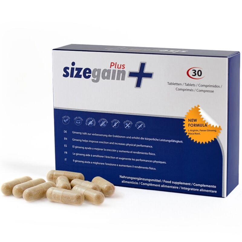 SizeGain Plus, complément pour la vitalité masculine — 500COSMETICS