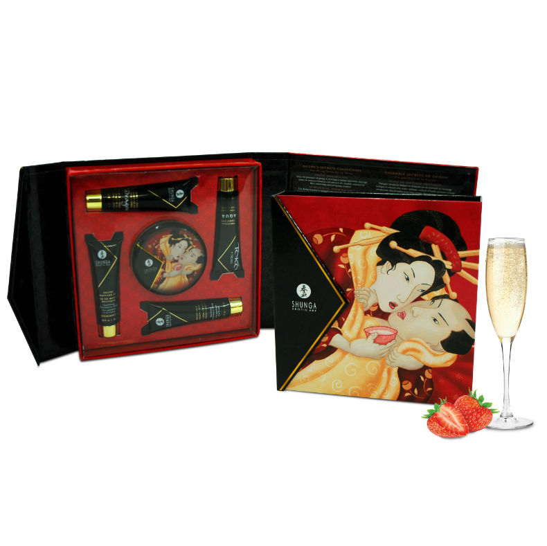 Kit secret geisha fraises et cava — SHUNGA KITS