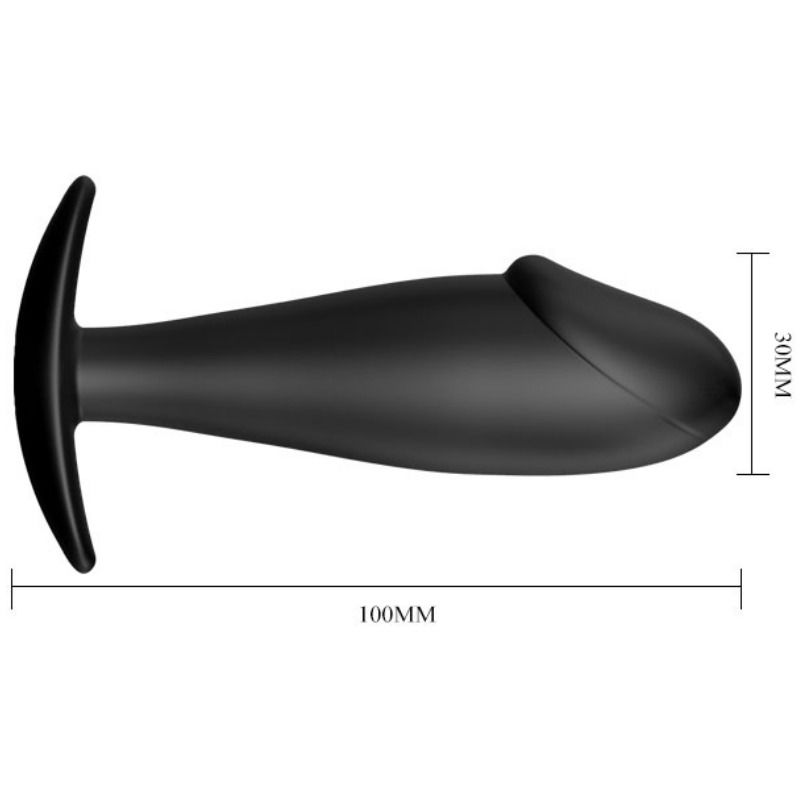 Plug anal en silicone forme de pénis — PRETTY LOVE BOTTOM