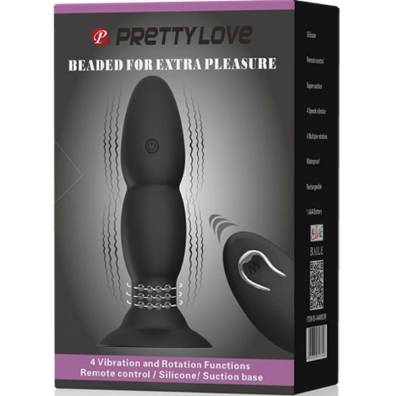 Plug vibrant rotatif télécommandé — PRETTY LOVE BOTTOM