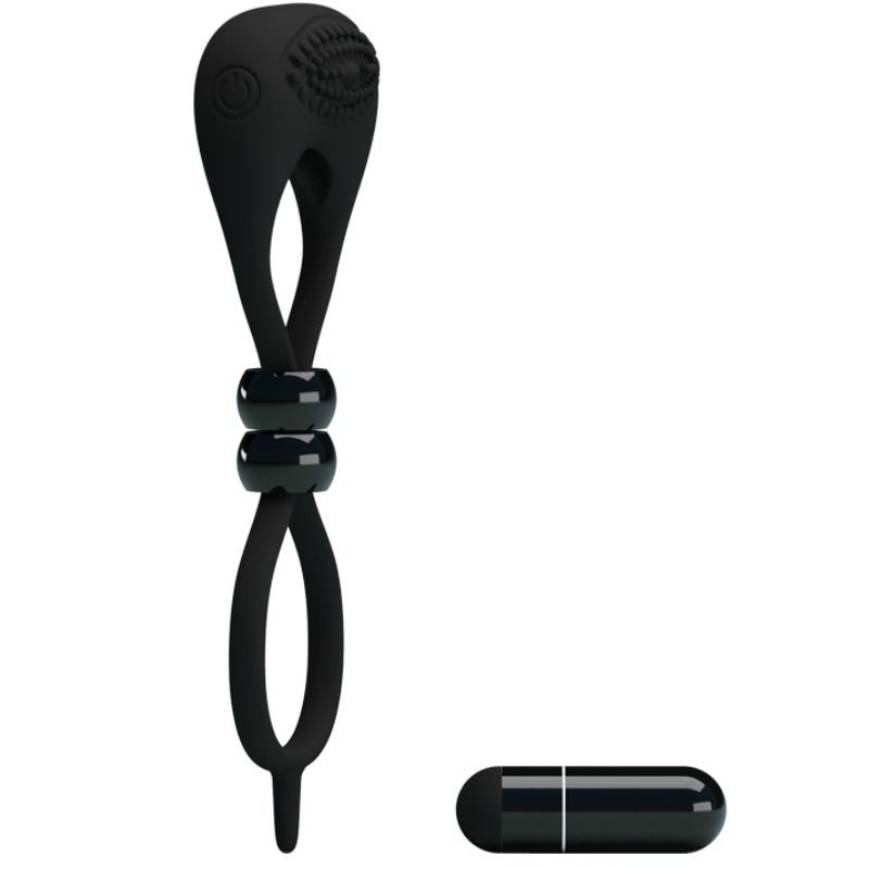 Double anneau vibrant pour pénis et testicules — PRETTY LOVE MALE