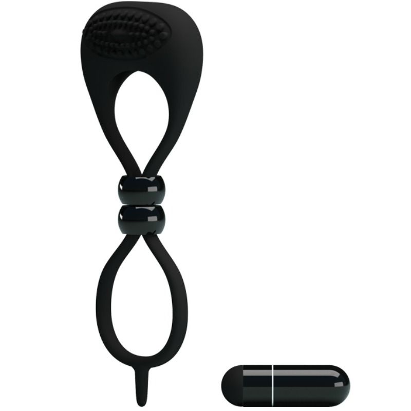 Double anneau vibrant pour pénis et testicules — PRETTY LOVE MALE