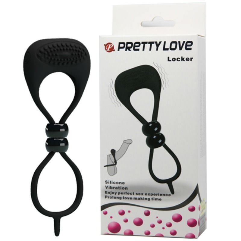Double anneau vibrant pour pénis et testicules — PRETTY LOVE MALE