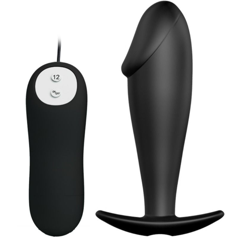 Plug anal vibrant forme pénis en silicone — PRETTY LOVE BOTTOM