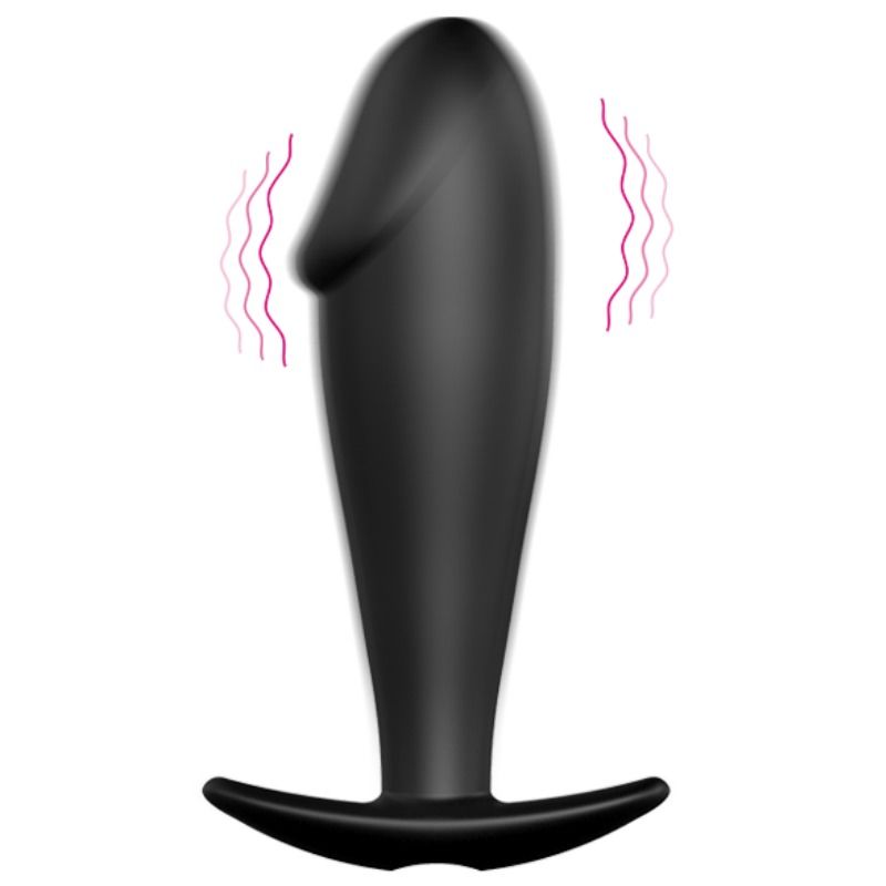 Plug anal vibrant forme pénis en silicone — PRETTY LOVE BOTTOM
