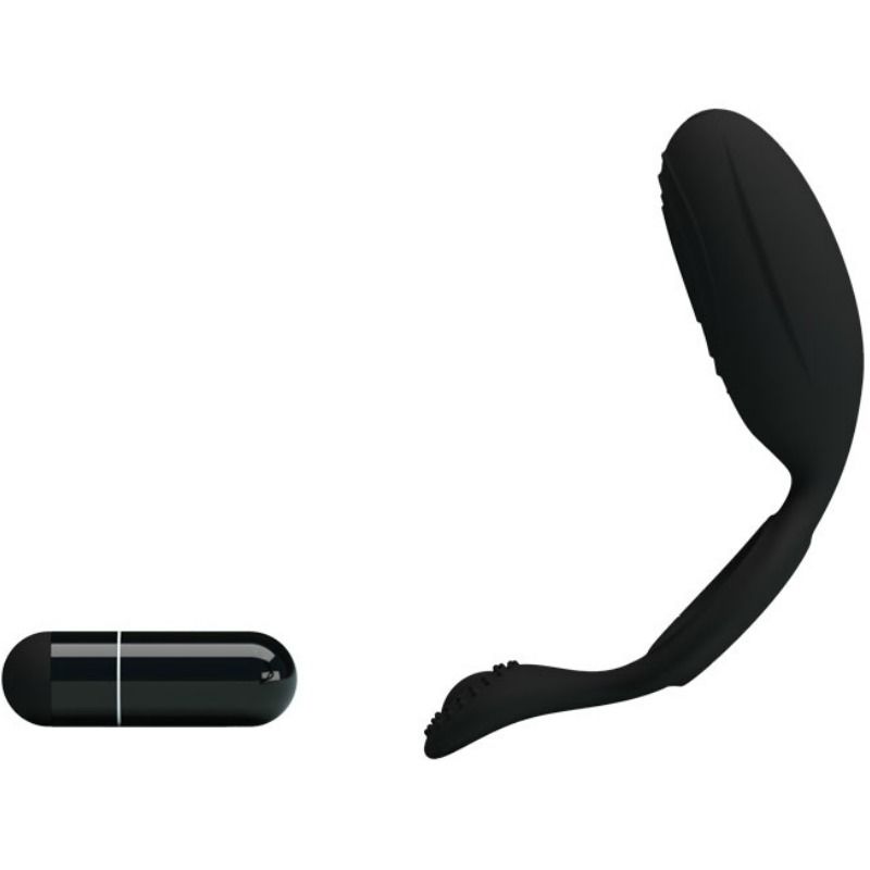 Anneau vibrant ajustable avec stimulateur clitoridien — PRETTY LOVE MALE