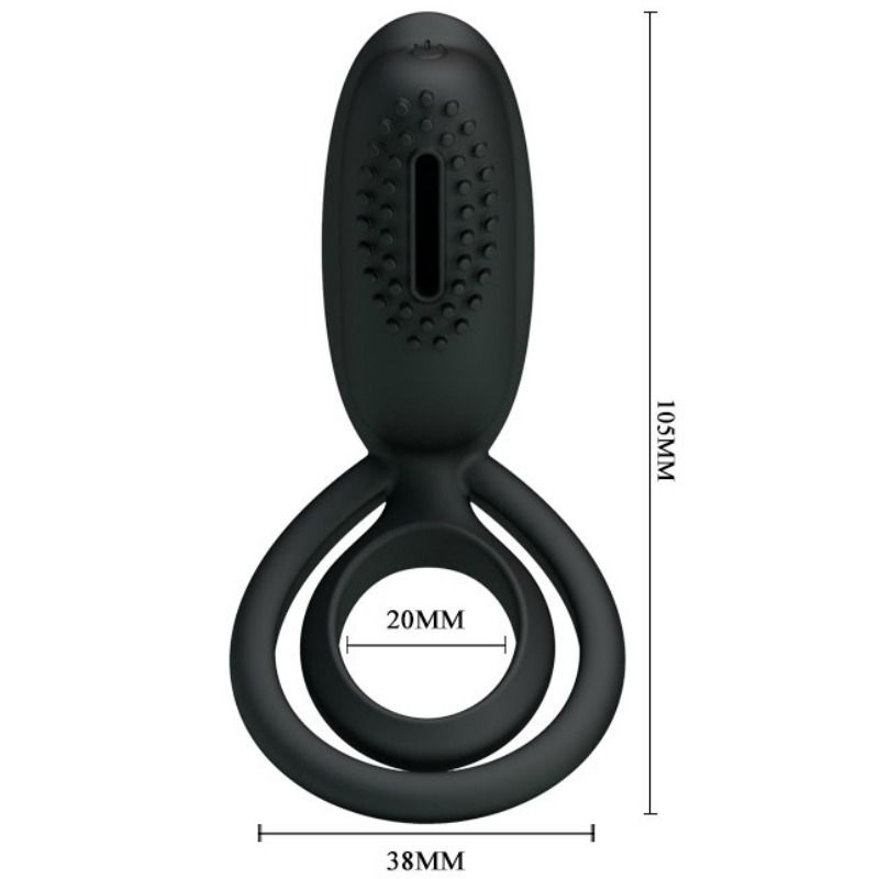 Anneau vibrant avec stimulateur clitoridien — PRETTY LOVE MALE