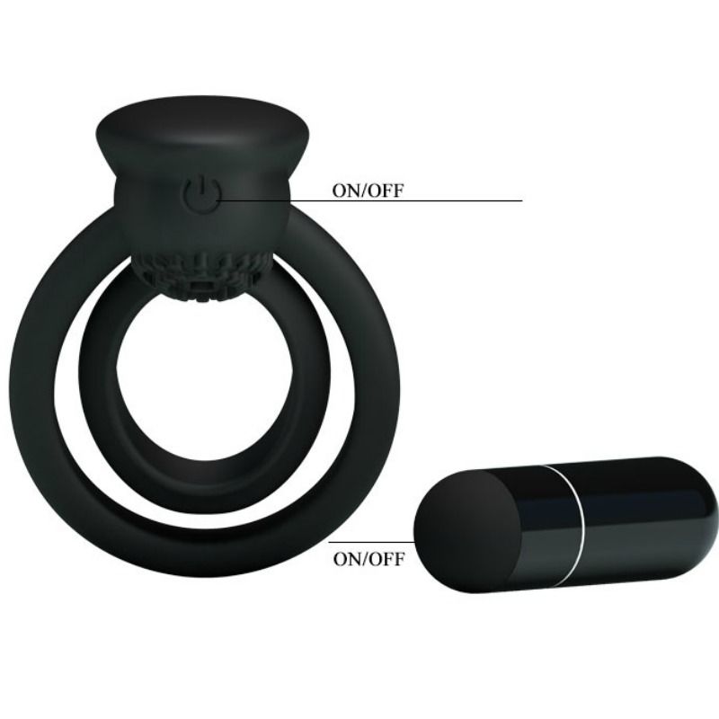 Anneau vibrant avec stimulateur clitoridien — PRETTY LOVE MALE